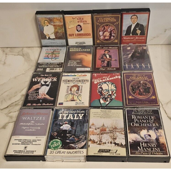 VINTAGE Classical Music Audio Cassettes Various Artist, Lot of 16